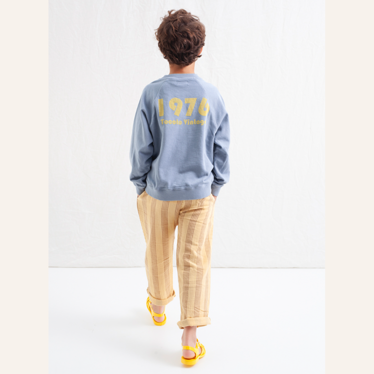 Tocoto Vintage Kid sweatshirt with 1976 print - Blue