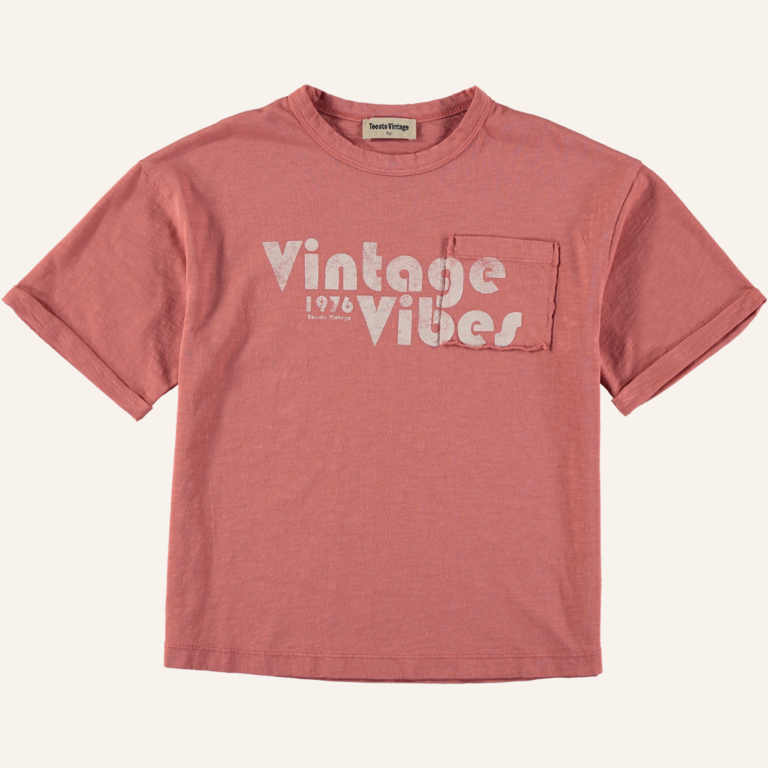 Tocoto Vintage Oversized vintage vibes t-shirt - Dark pink