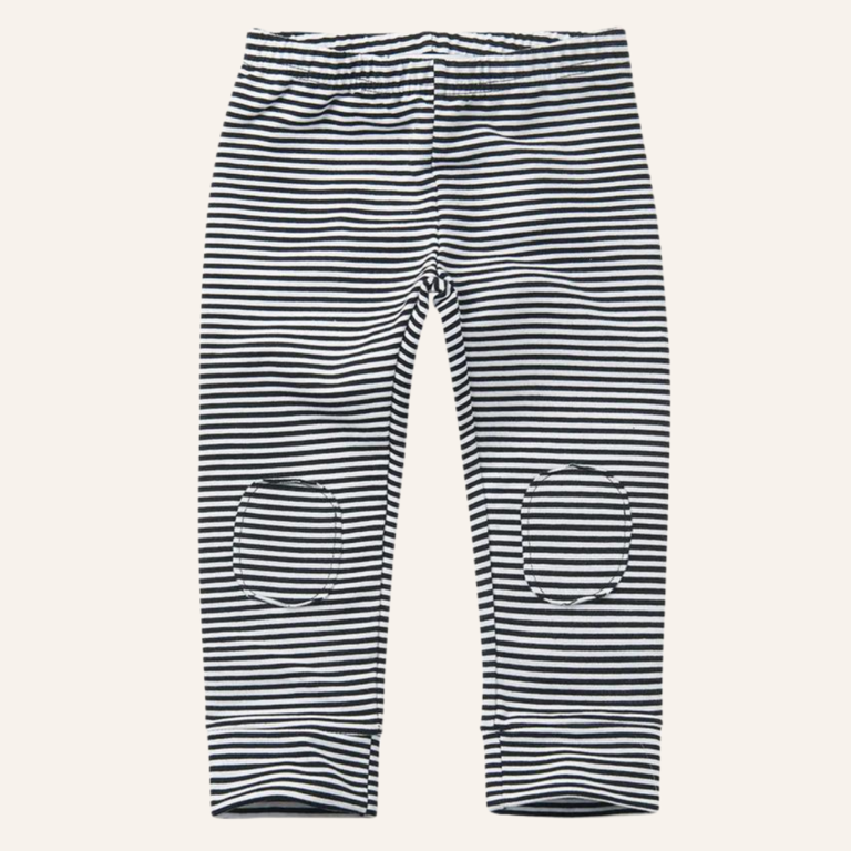 Mingo Winter legging Stripe - Black/white