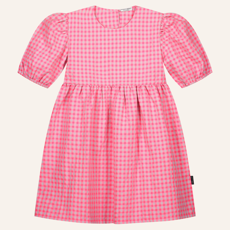 Daily Brat Daily Brat - Sassy checked dress cuddly pink