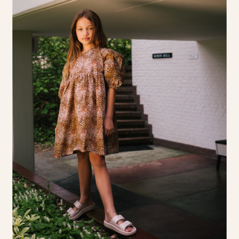 Daily Brat Daily Brat - Leopard heart dress rufous brown