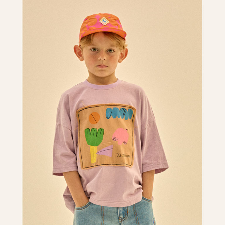 Jelly Mallow Frame T-shirt - Purple