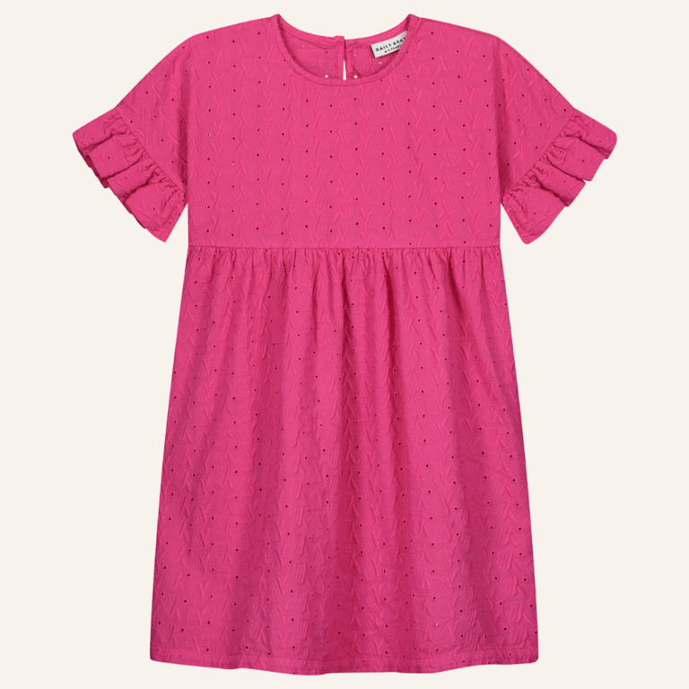 Daily Brat Daily Brat - Apple ruffle dress pink yarrow