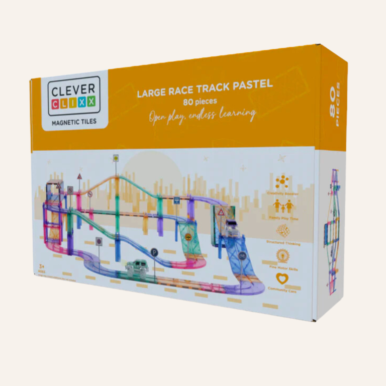 Cleverclixx Race track pastel - 80 pieces