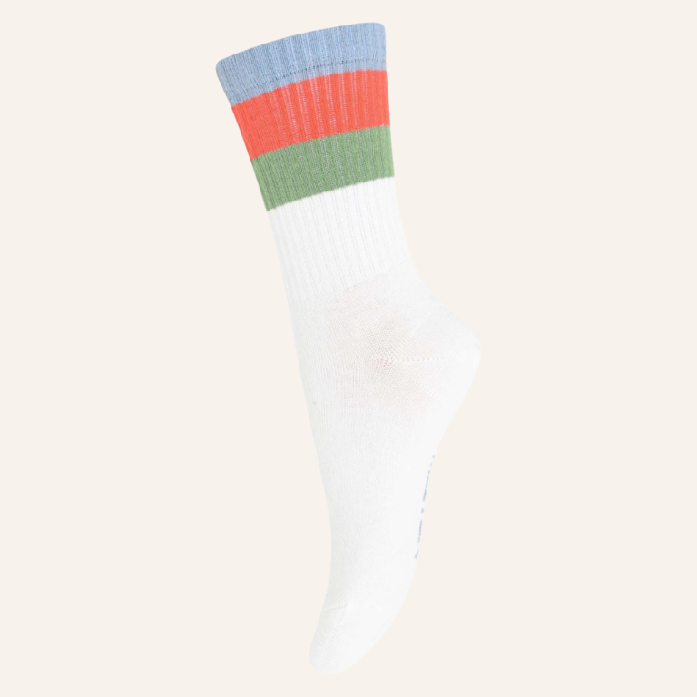 MP Denmark MP Denmark Wide stripes sock - Snow white