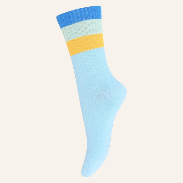 MP Denmark MP Denmark Wide stripes sock - Sky blue