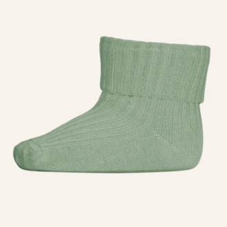 MP Denmark Cotton baby rib socks - Granite green