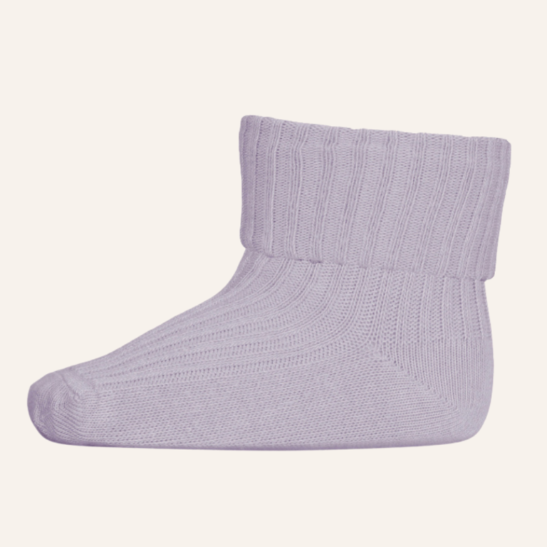 MP Denmark Cotton baby rib socks - Lavender sky