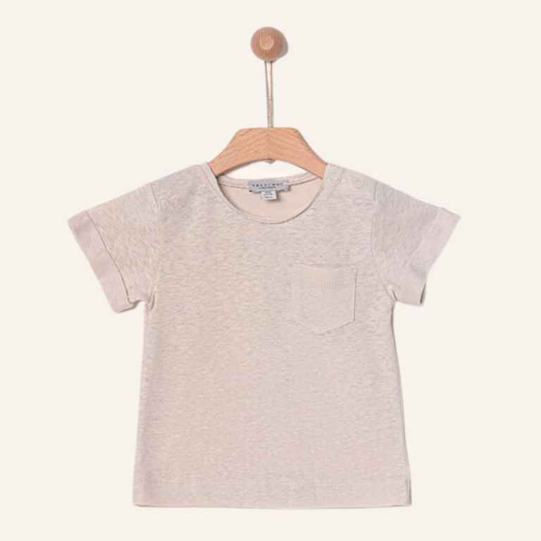 Yell-OH Yell-oh! T-shirt linen cotton - Blend beige