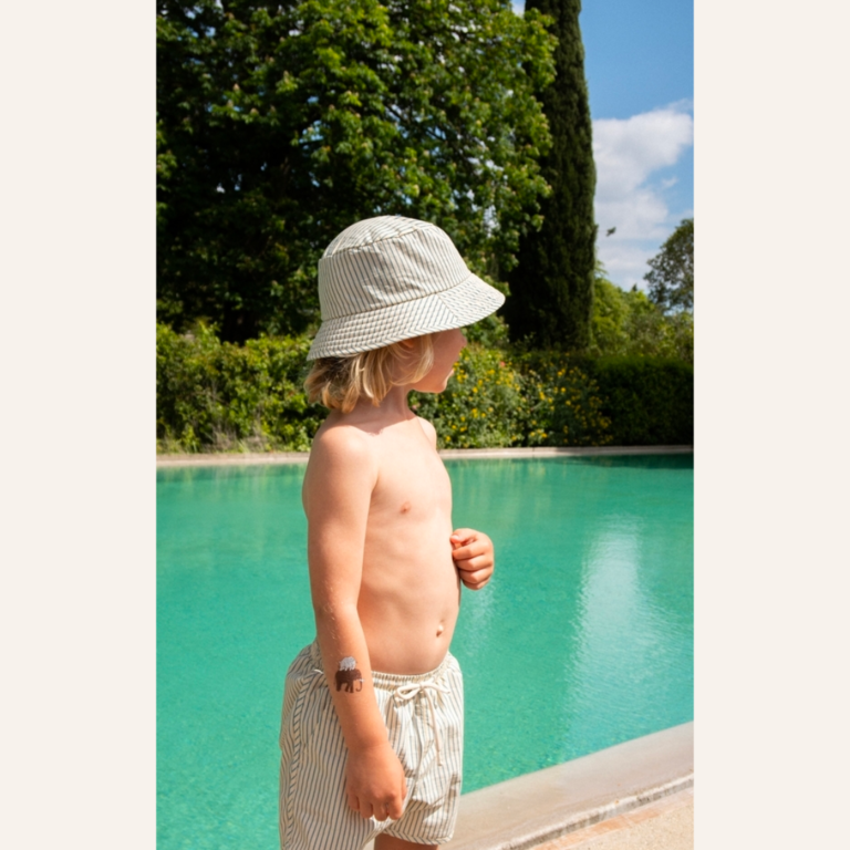 Konges Sløjd Seer asnou bucket hat - Stripe Blue