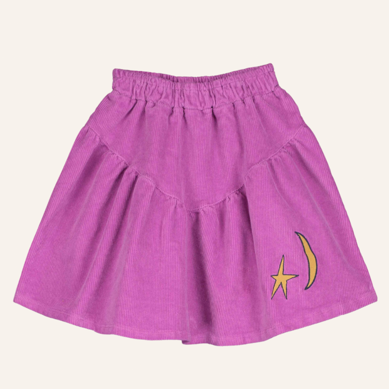 Lötiekids Lötiekids corduroy skirt Moon&star - Orchid