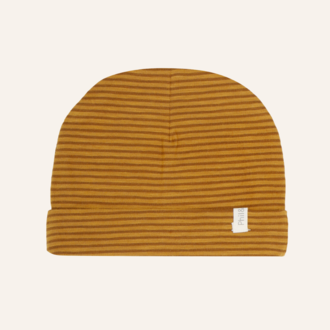 Phil&Phae Phil&Phae Baby hat stripes - Ochre gold Phil&Phae Phil&Phae Baby hat stripes - Ochre gold