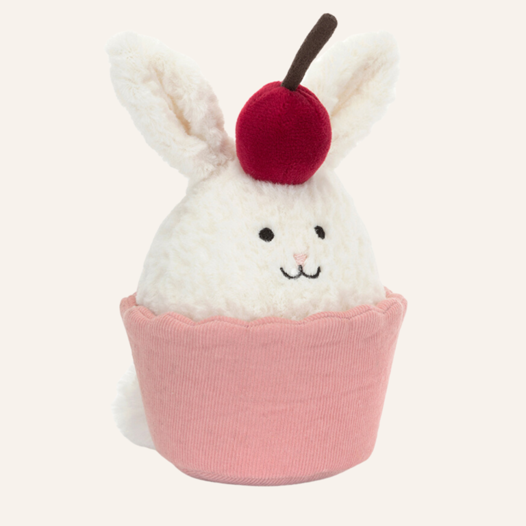 Jellycat Dainty Dessert Bunny Cupcake