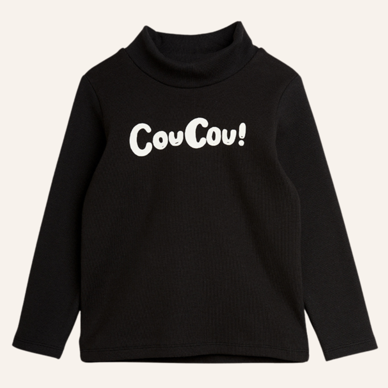 Mini Rodini Coucou sp longsleeve tee - Black