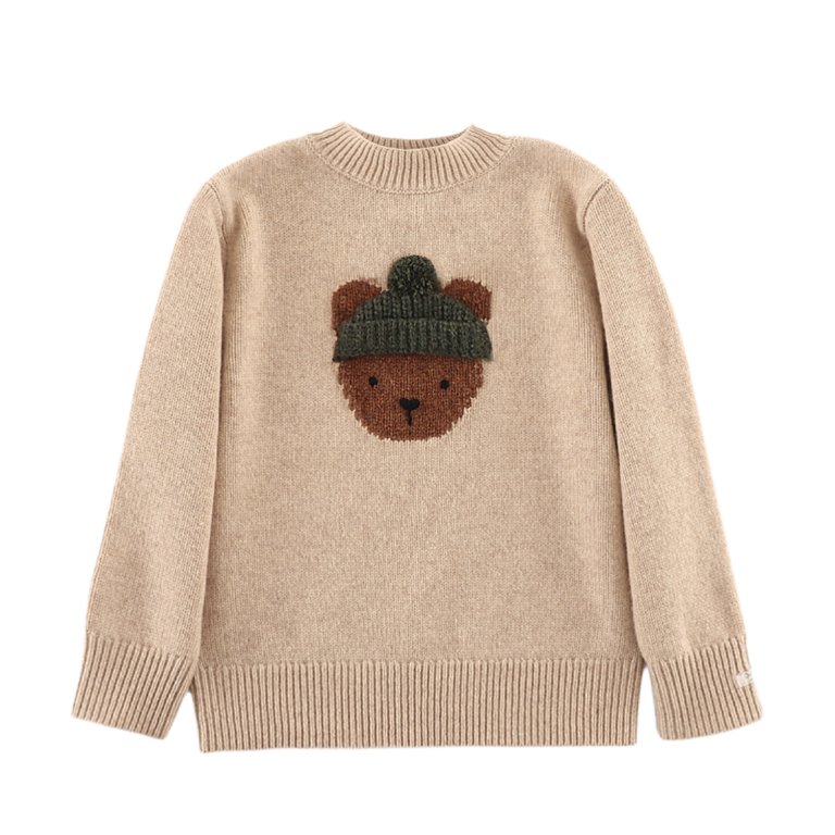 Donsje Amsterdam Denn Sweater Bear - Biscotti Melange