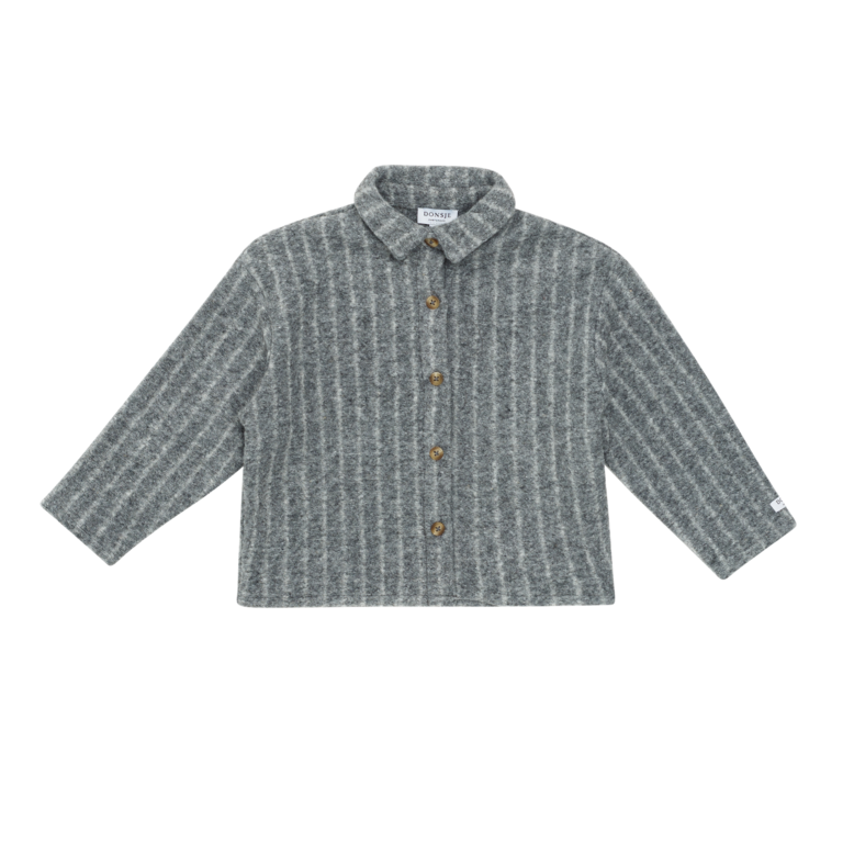 Donsje Amsterdam Temelo Overshirt - Cloudy Grey Melange