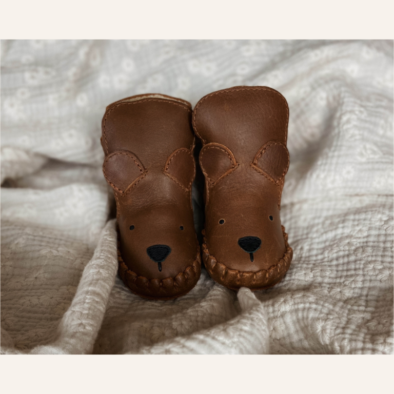 Donsje Amsterdam Kapi Classic Booties Bear - Cognac