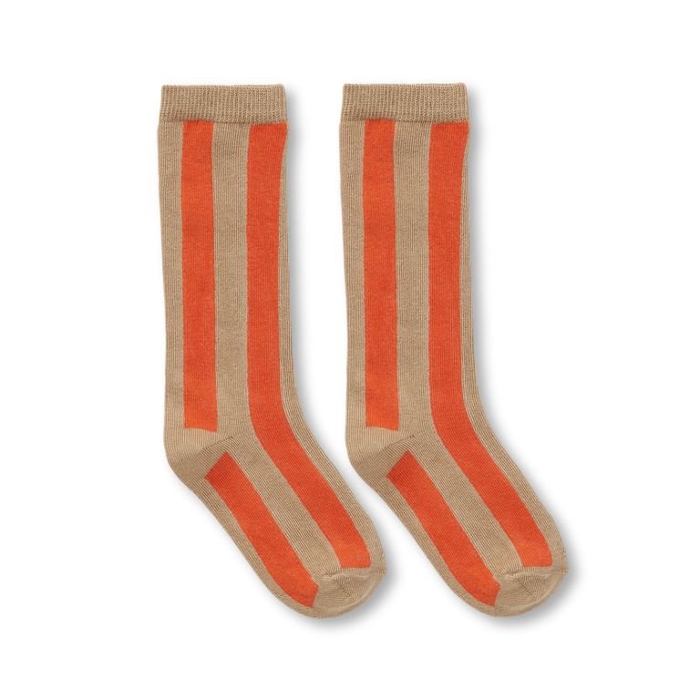 Sproet & Sprout Socks Stripe  - Tomato