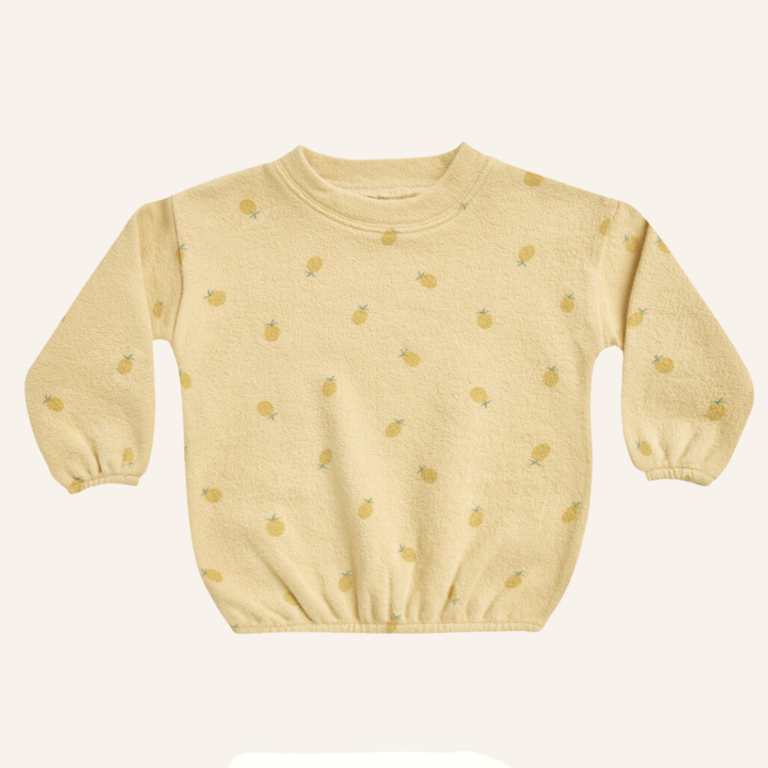 Rylee + Cru Spongey knit sweatshirt - Pineapple