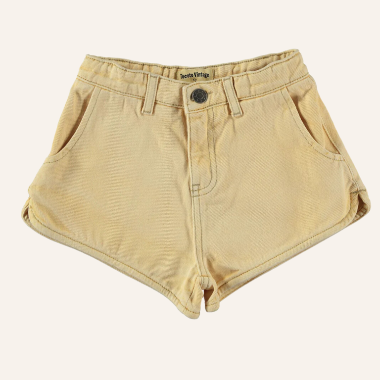 Tocoto Vintage Kid twill shorts - Yellow