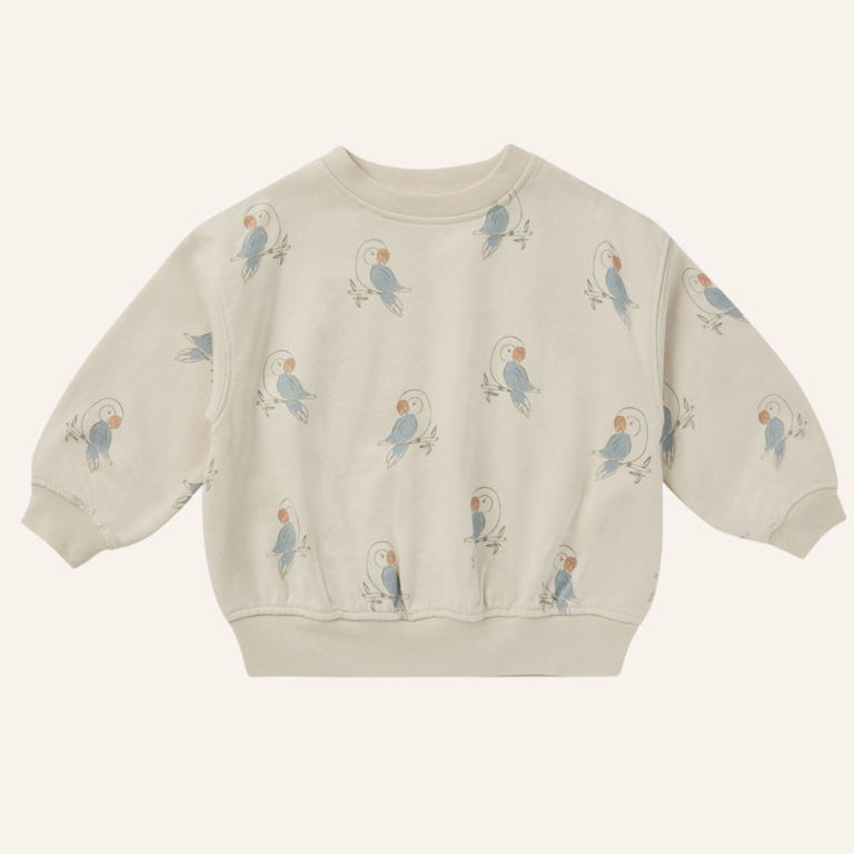 Rylee + Cru Sweatshirt Parrots - Dove