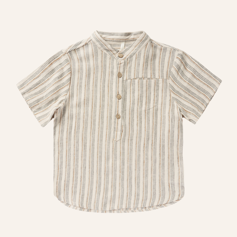 Rylee + Cru Short sleeve mason shirt - Nautical stripe