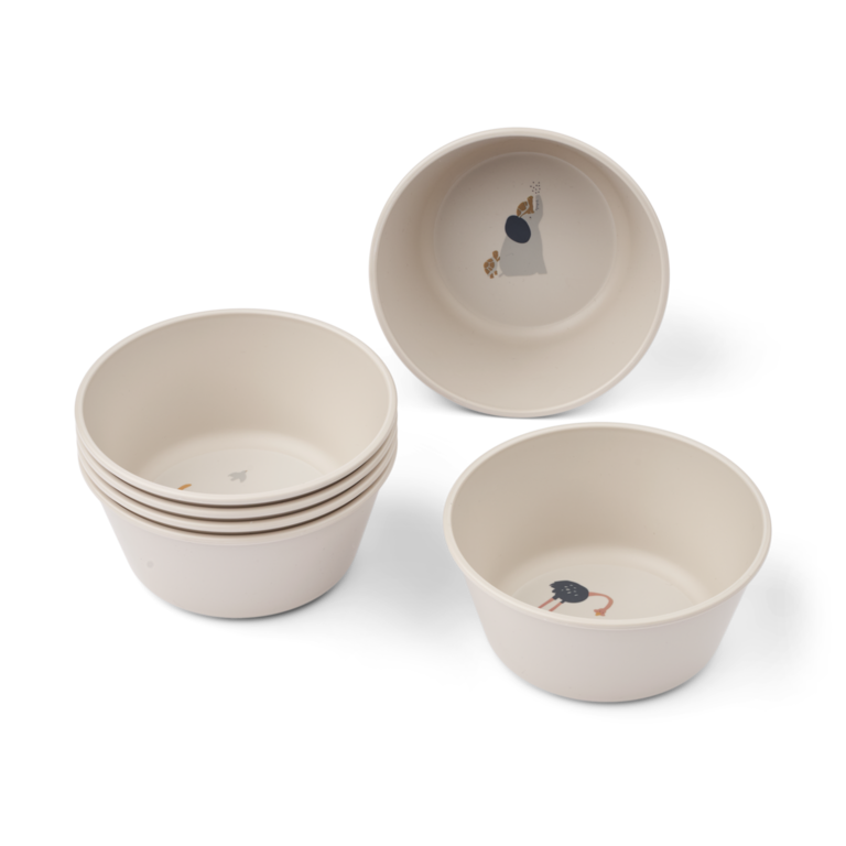 Liewood Cees Bowl 6-pack - All Together/Sandy