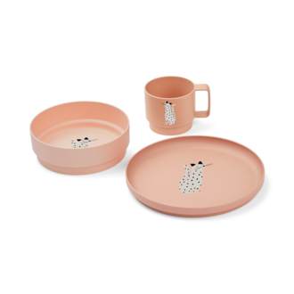 Liewood Archi Tableware Set - Cat/Tuscany Rose