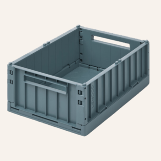 Liewood Weston Storage Box M - Whale Blue