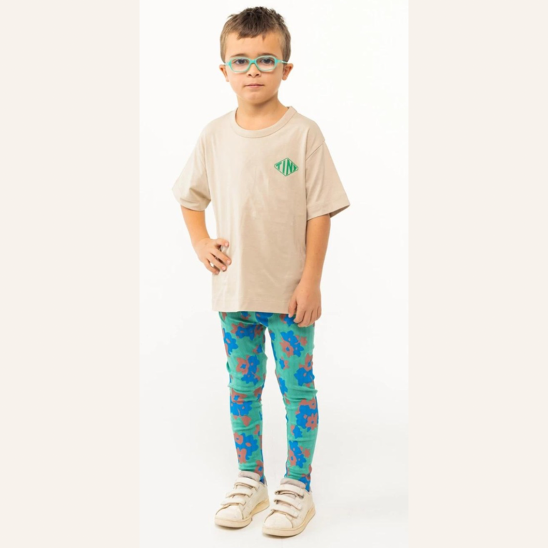 Tiny Cottons Tiny Cottons Flower pants legging - Deep green