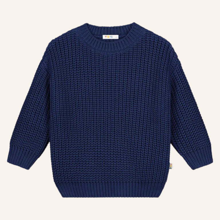 Yuki Yuki Chunky Knitted sweater - Navy