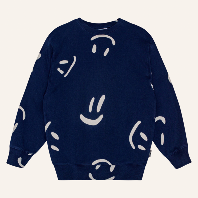 Molo Molo Monti sweatshirt - Big smile navy