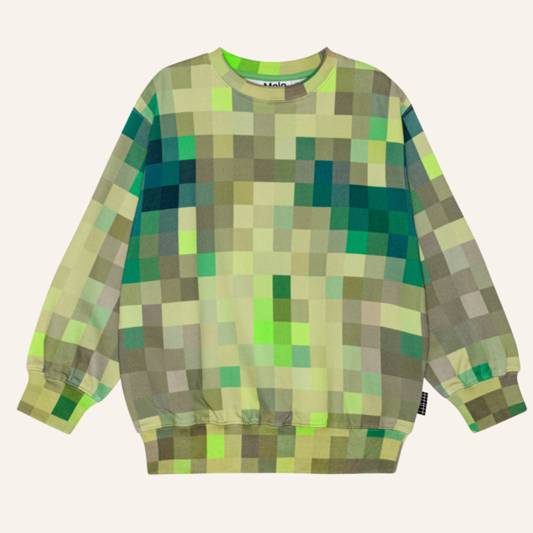 Molo Molo Monti sweatshirt - Green Pixel