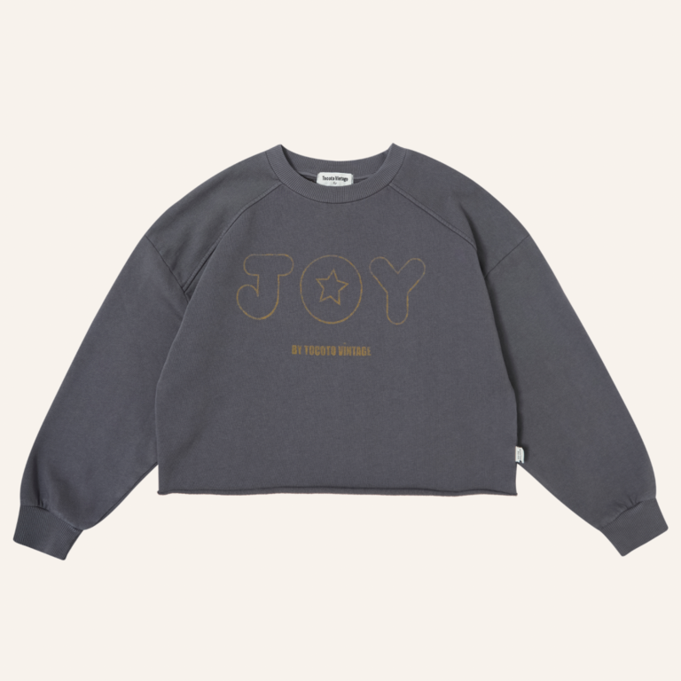 Tocoto Vintage Tocoto Vintage Oversized sweatshirt "JOY" - Dark grey