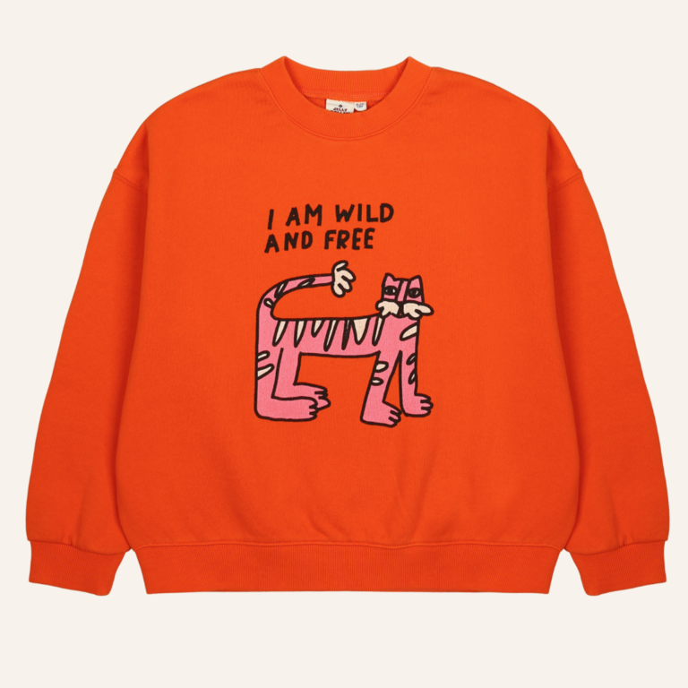 Jelly Mallow Jelly Mallow Tiger sweatshirt - Orange