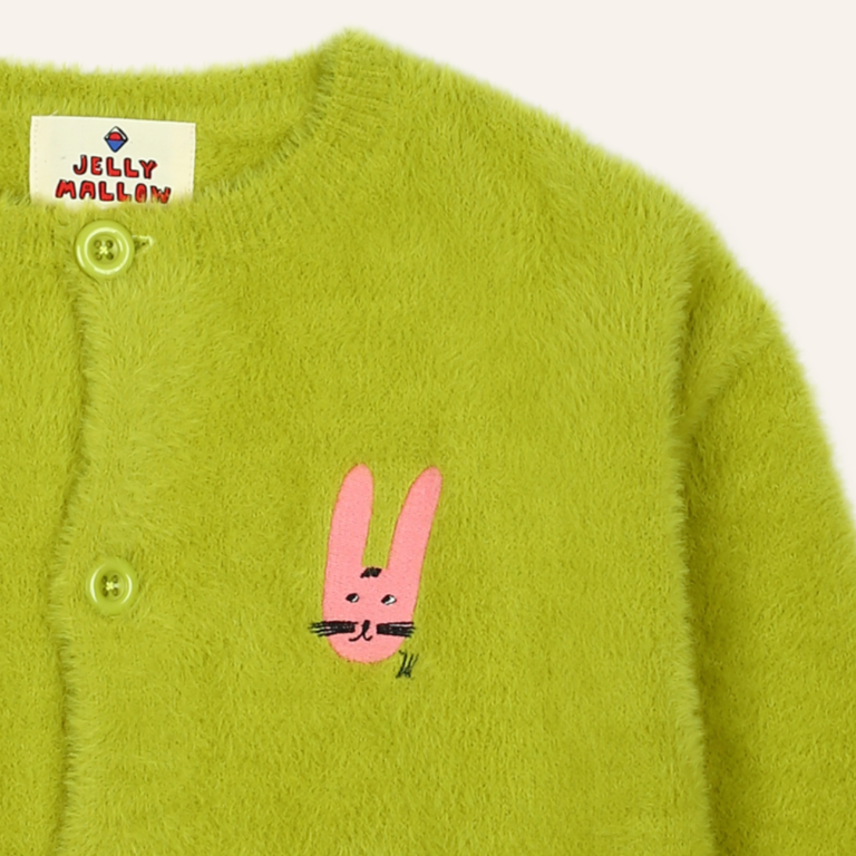 Jelly Mallow Jelly Mallow Rabbit cardigan - Lime