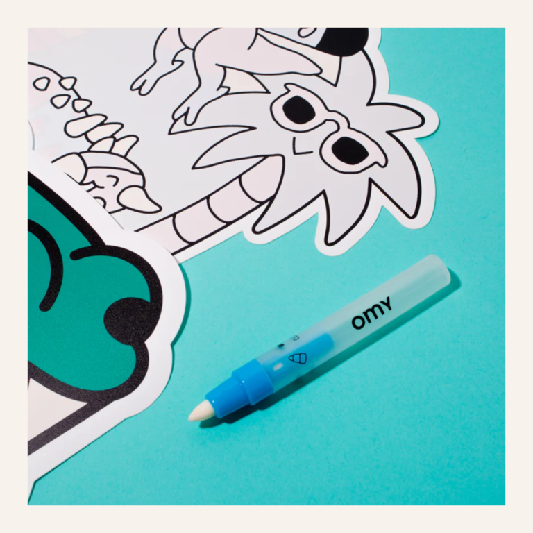 OMY Magic Water Inkleurbare Placemats - Dino