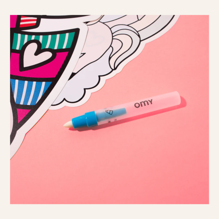 OMY Magic Water Inkleurbare Placemats - Lily Eenhoorn