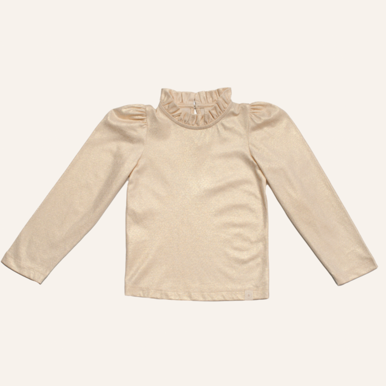 Navy Natural Loulou Top Gold