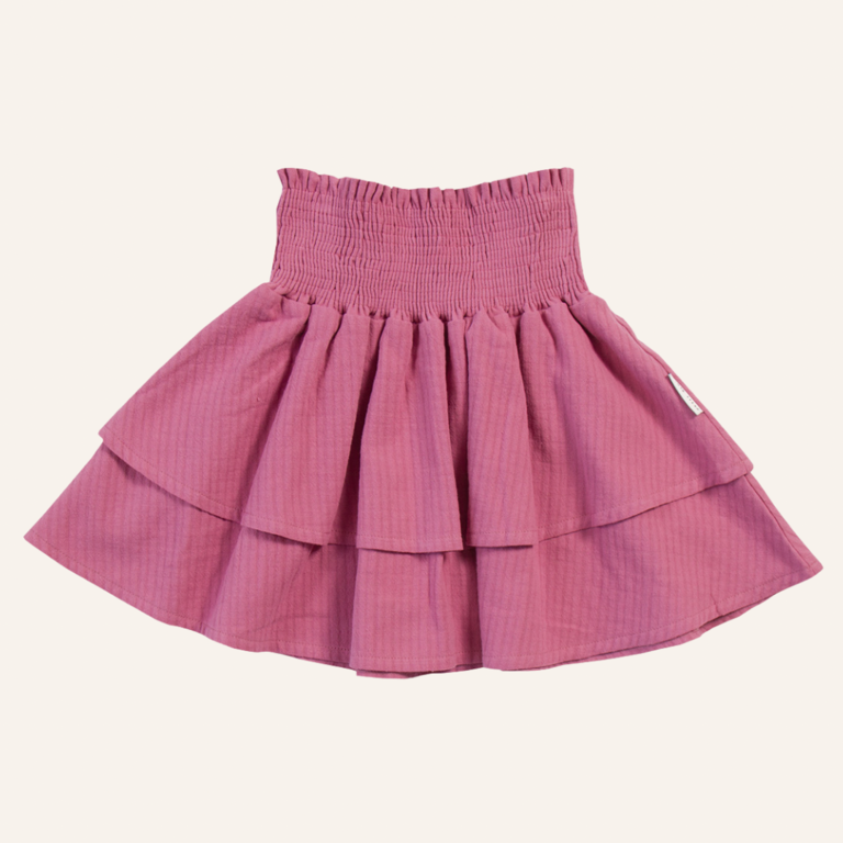 Petit Blush Petit Blush Mini smock skirt - Red violet