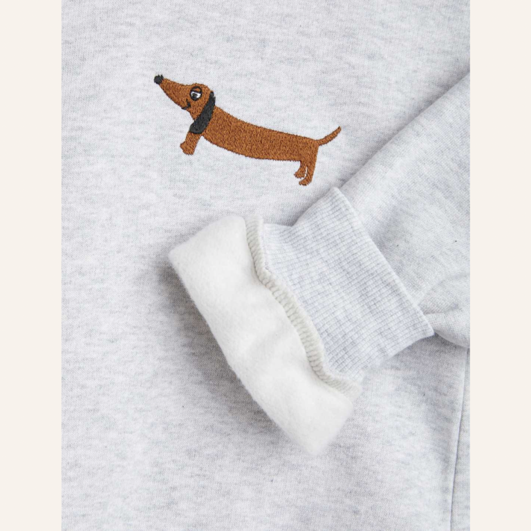 Mini Rodini Dog embroidery sweatshirt - Grey