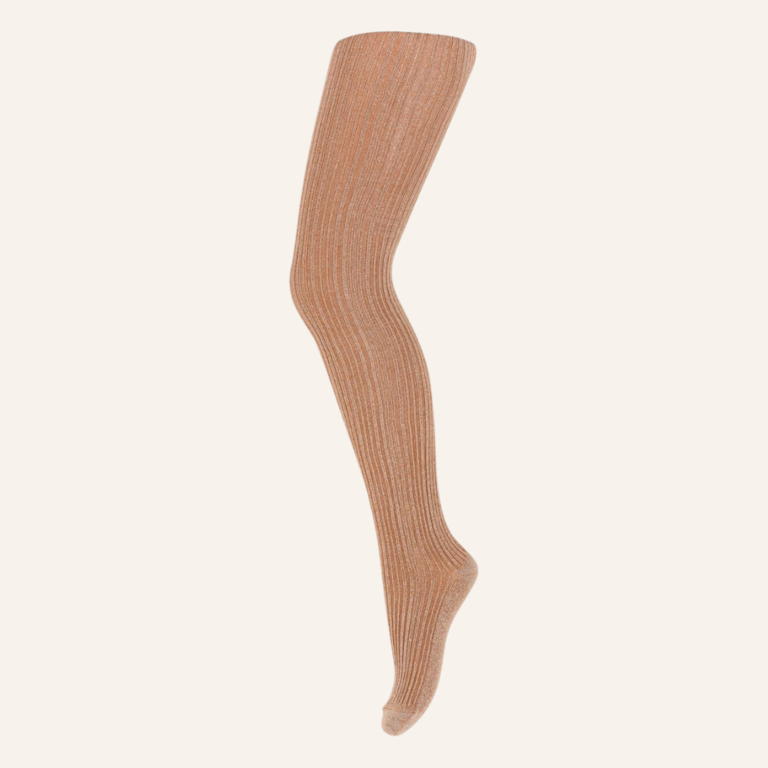 MP Denmark MP Denmark Celosia glitter tights - Maple sugar