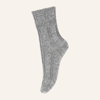 MP Denmark Bee Socks - Grey Melange Merino Wol MP Denmark Bee Socks - Grey Melange Merino Wol
