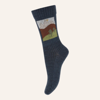 MP Denmark Willum Socks - Dark Denim Melange
