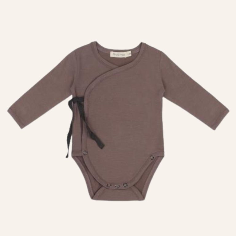 Phil&Phae Phil&Phae Cross-over body L/S - Heather