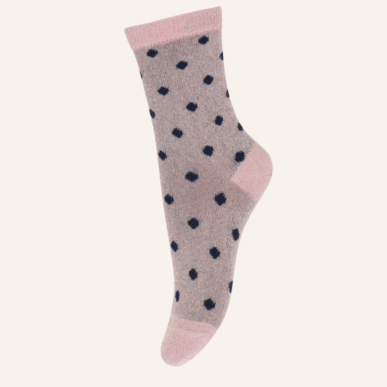 MP Denmark Irma glitter socks - Silver pink