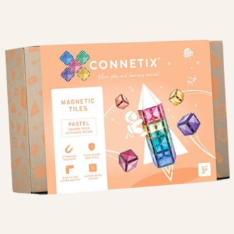 Connetix Connetix Pastel Square pack - 40 stuks Connetix Connetix Pastel Square pack - 40 stuks