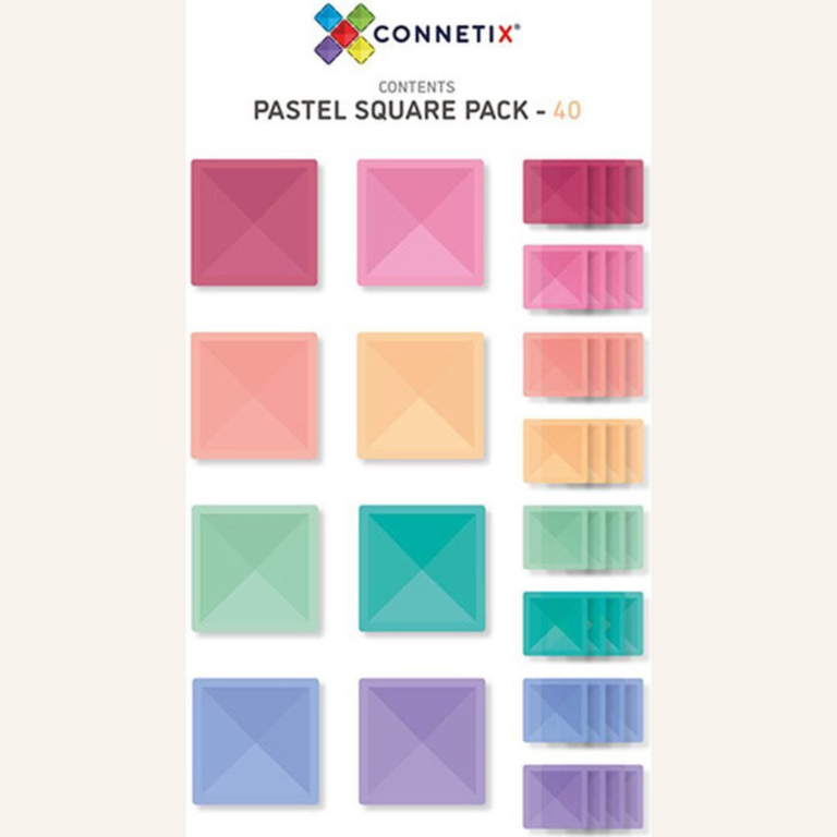 Connetix Connetix Pastel Square pack - 40 stuks