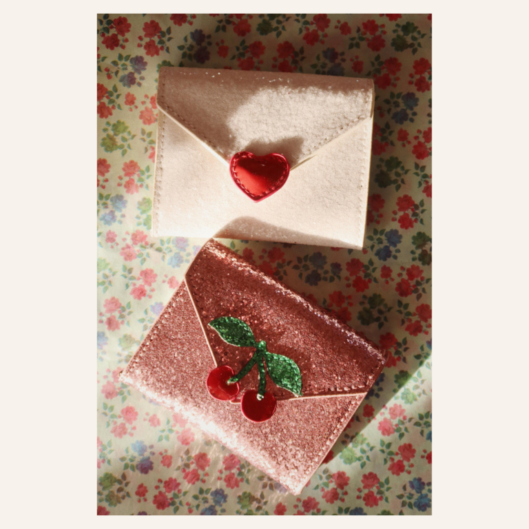 Konges Sløjd Love Letter Portemonee - Cream Glitter