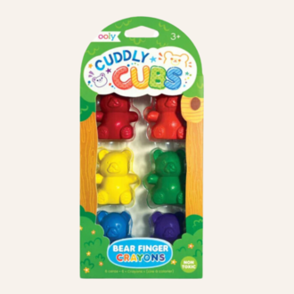 OOLY Cuddly Cubs Bear Finger Crayons